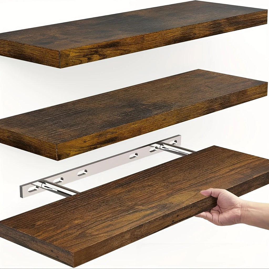 LYR Solid Wood Floating Wall Shelf