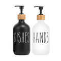 LYR Black Soap Dispenser Set