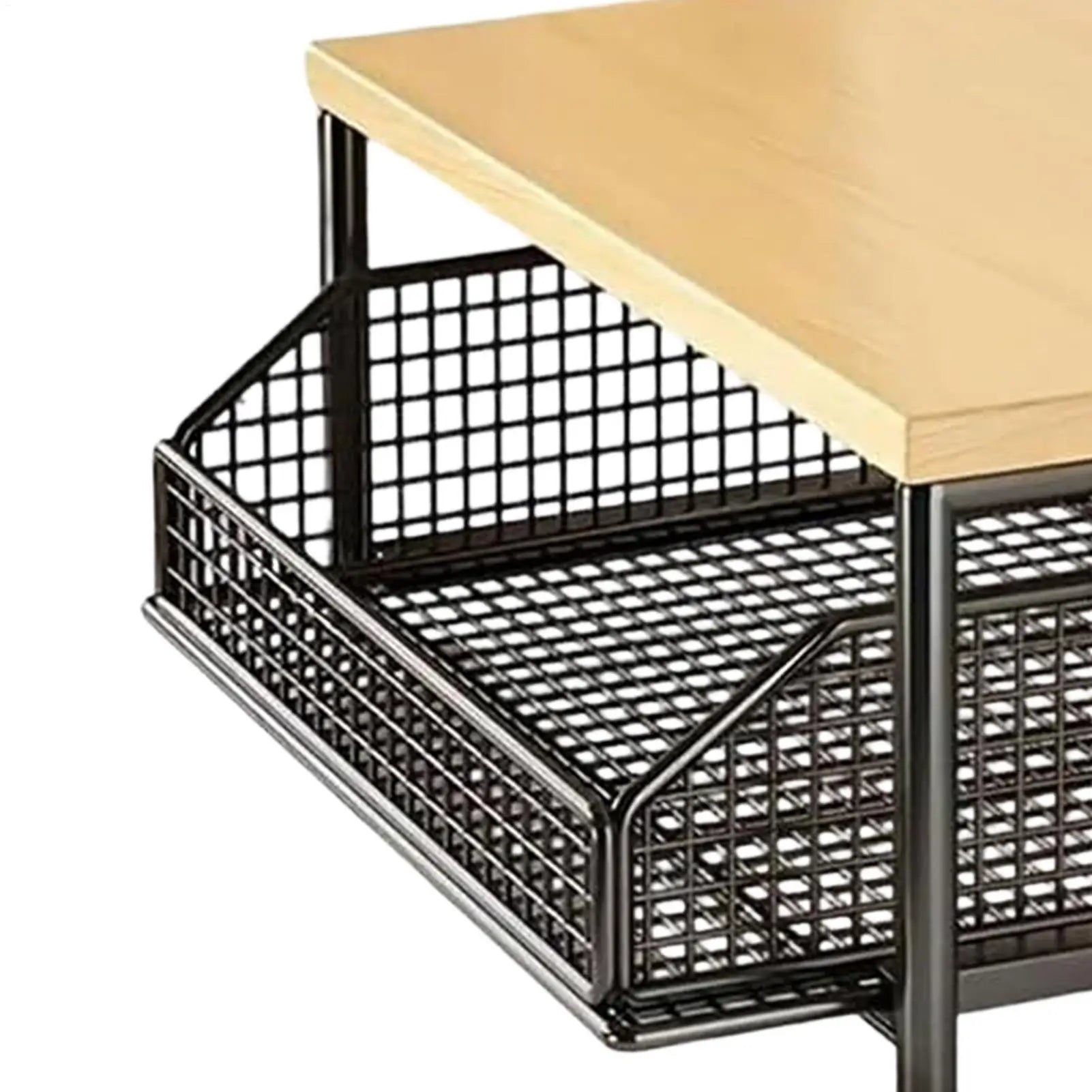 LYR 2-Tier Countertop Organizer Rack with Pull-Out Mesh Drawer