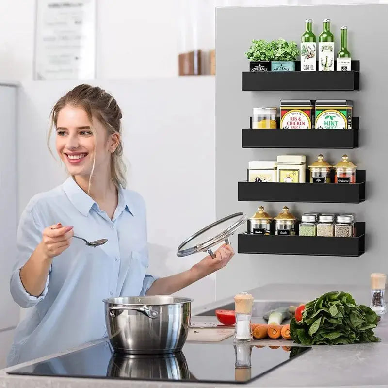 LYR Magnetic Fridge Shelf & Spice Rack Organizer