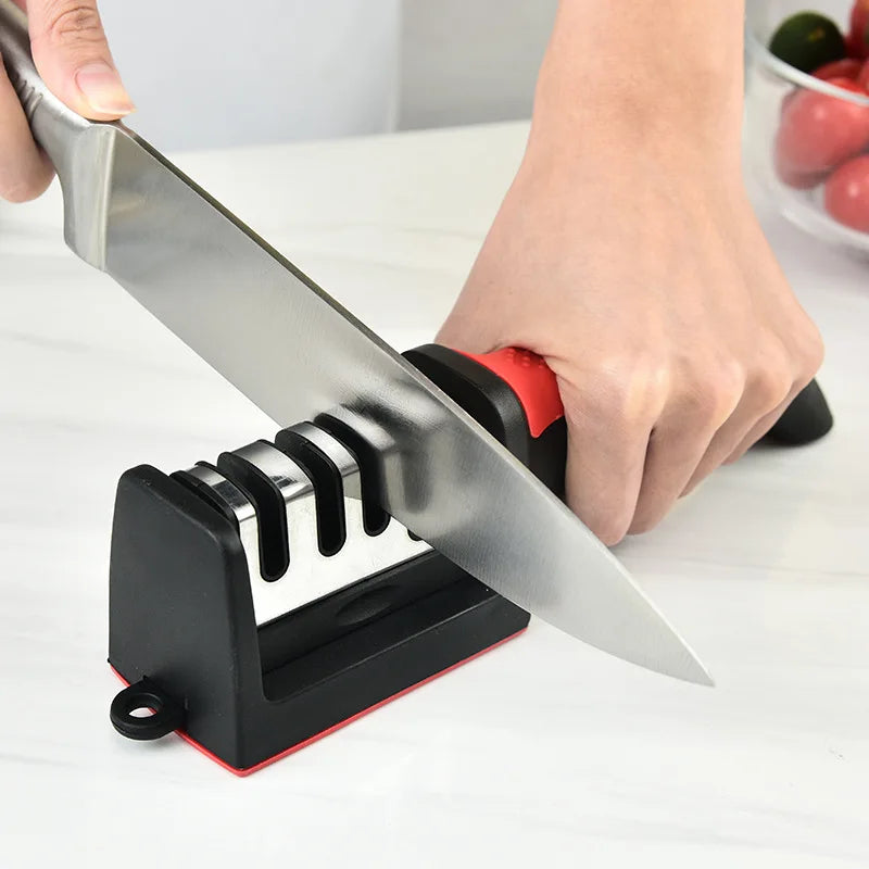 LYR 4-Stage Handheld Knife Sharpener — Multi-Function with Non-Slip Base