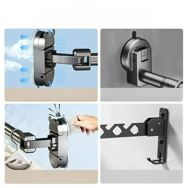 LYR Retractable Suction Drying Rod