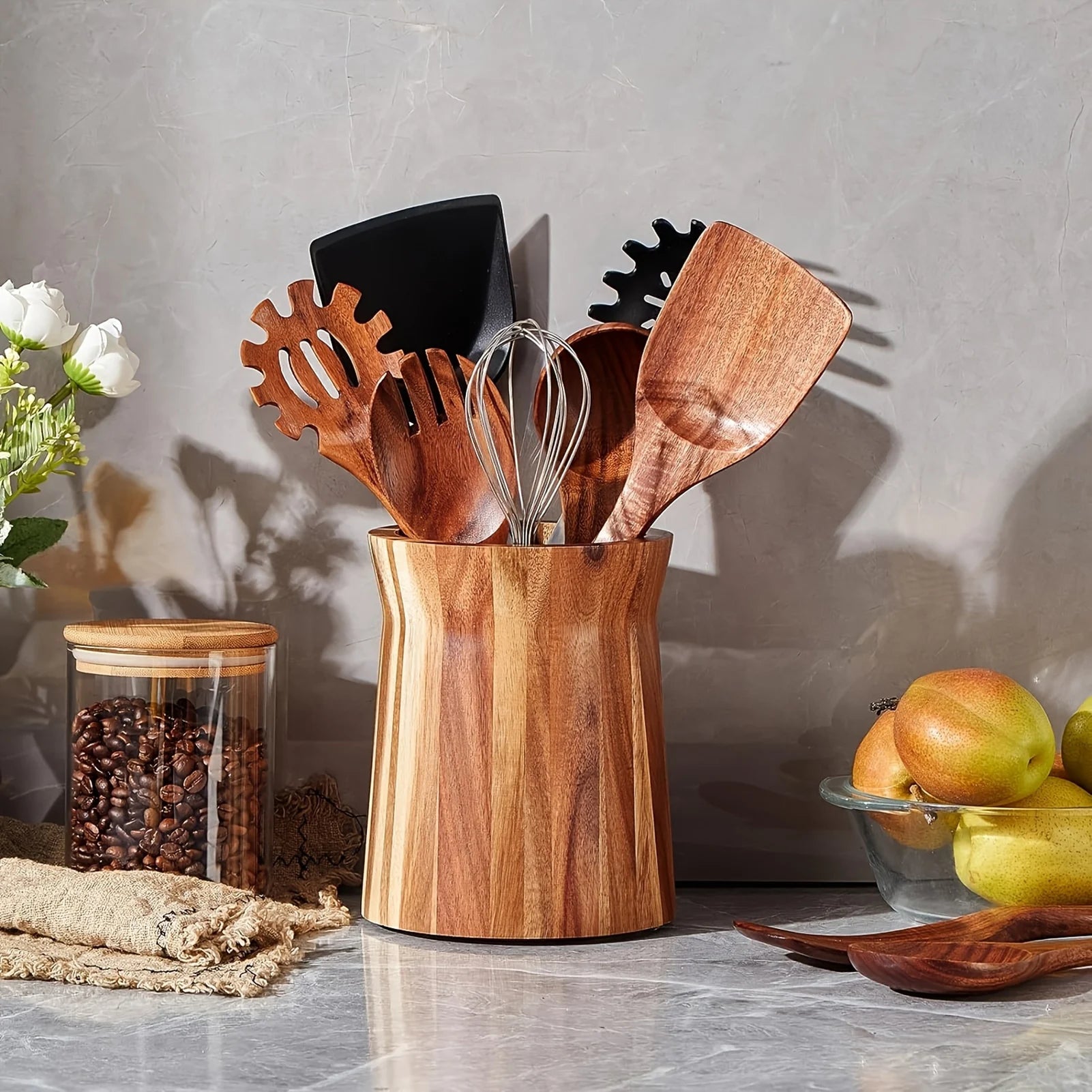 LYR Wooden Kitchen Organizer Box