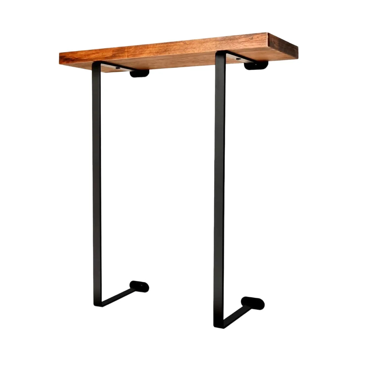 LYR Minimalist Wall-Mounted Towel Rack with Wooden Shelf