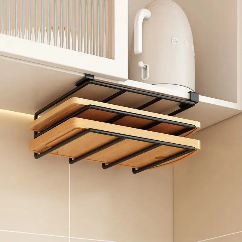 LYR Under-Cabinet Kitchen Organizer Rack with Hooks