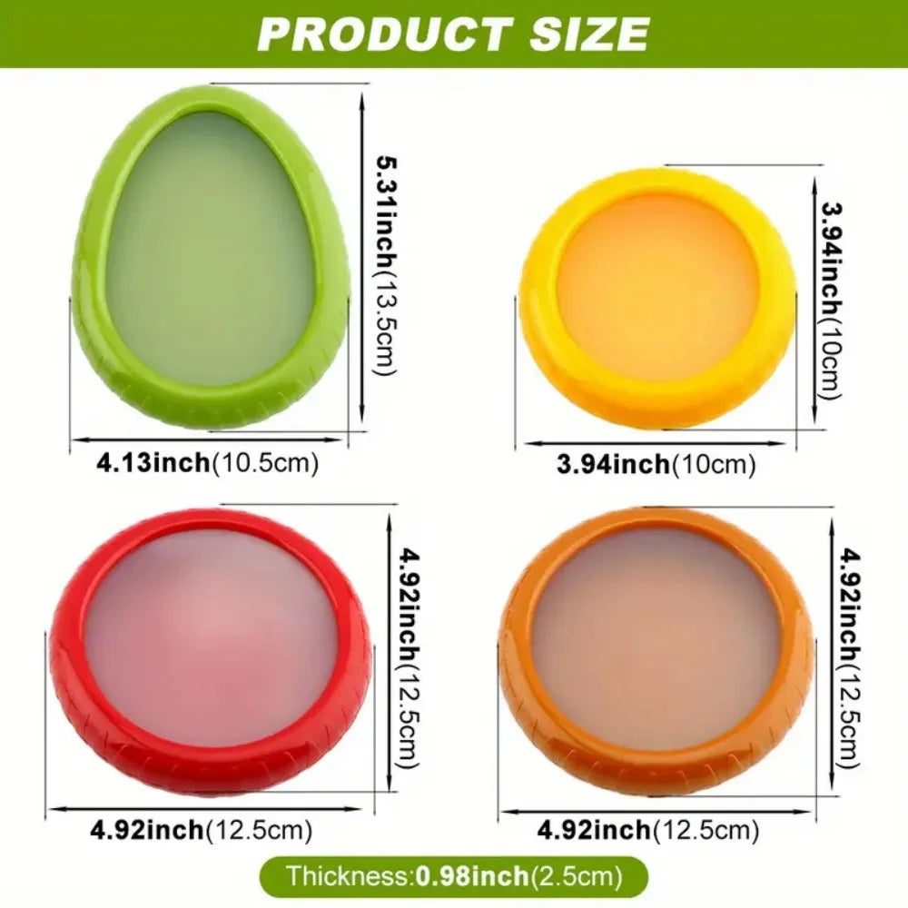 LYR Silicone Food Huggers — Fresh-Keeping Covers for Fruit & Vegetables