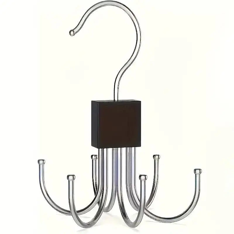 LYR Rotating Wood Multipurpose Hanger with Stainless Steel Hooks