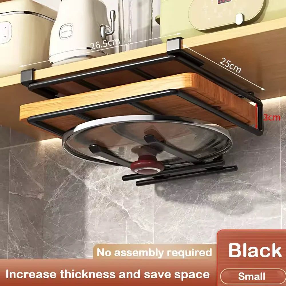 LYR Under-Cabinet Kitchen Organizer Rack with Hooks