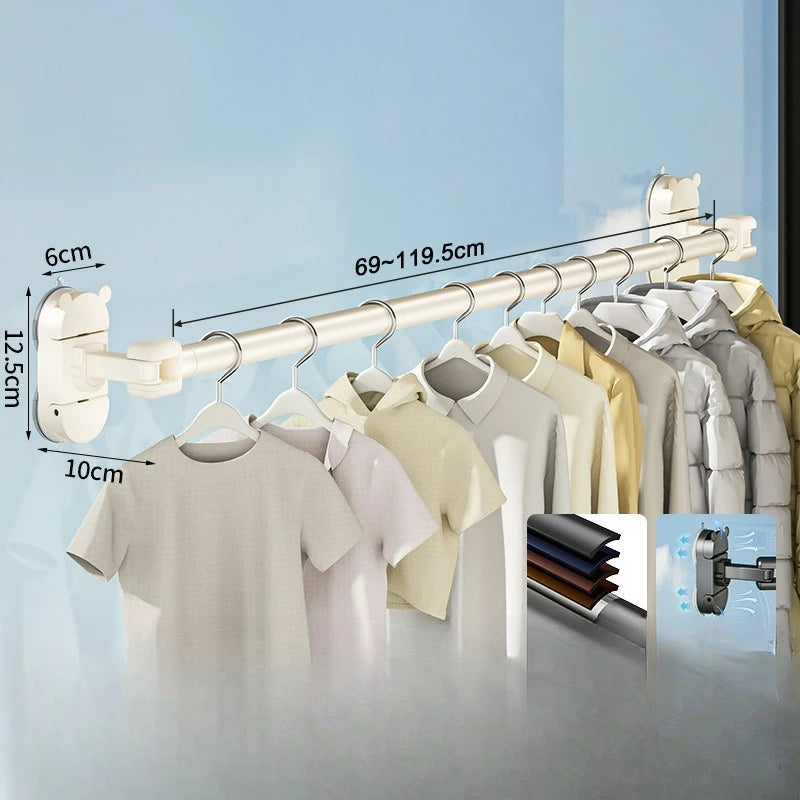 LYR Retractable Suction Drying Rod