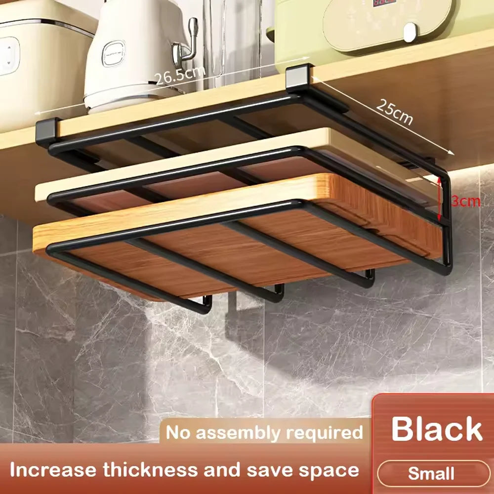 LYR Under-Cabinet Kitchen Organizer Rack with Hooks