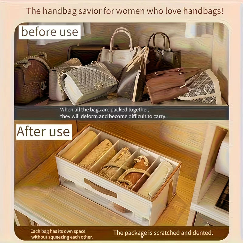 LYR Foldable Handbag & Bag Storage Organizer