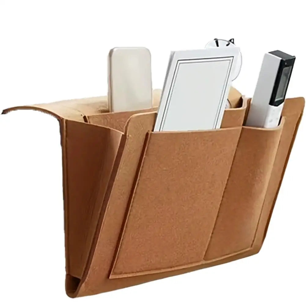 LYR Felt Bedside Caddy — Multi-Pocket Hanging Storage Organizer