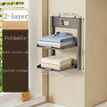 LYR Foldable Wall-Mounted Organizer Shelf – No-Drill, Multi-Tier Storage