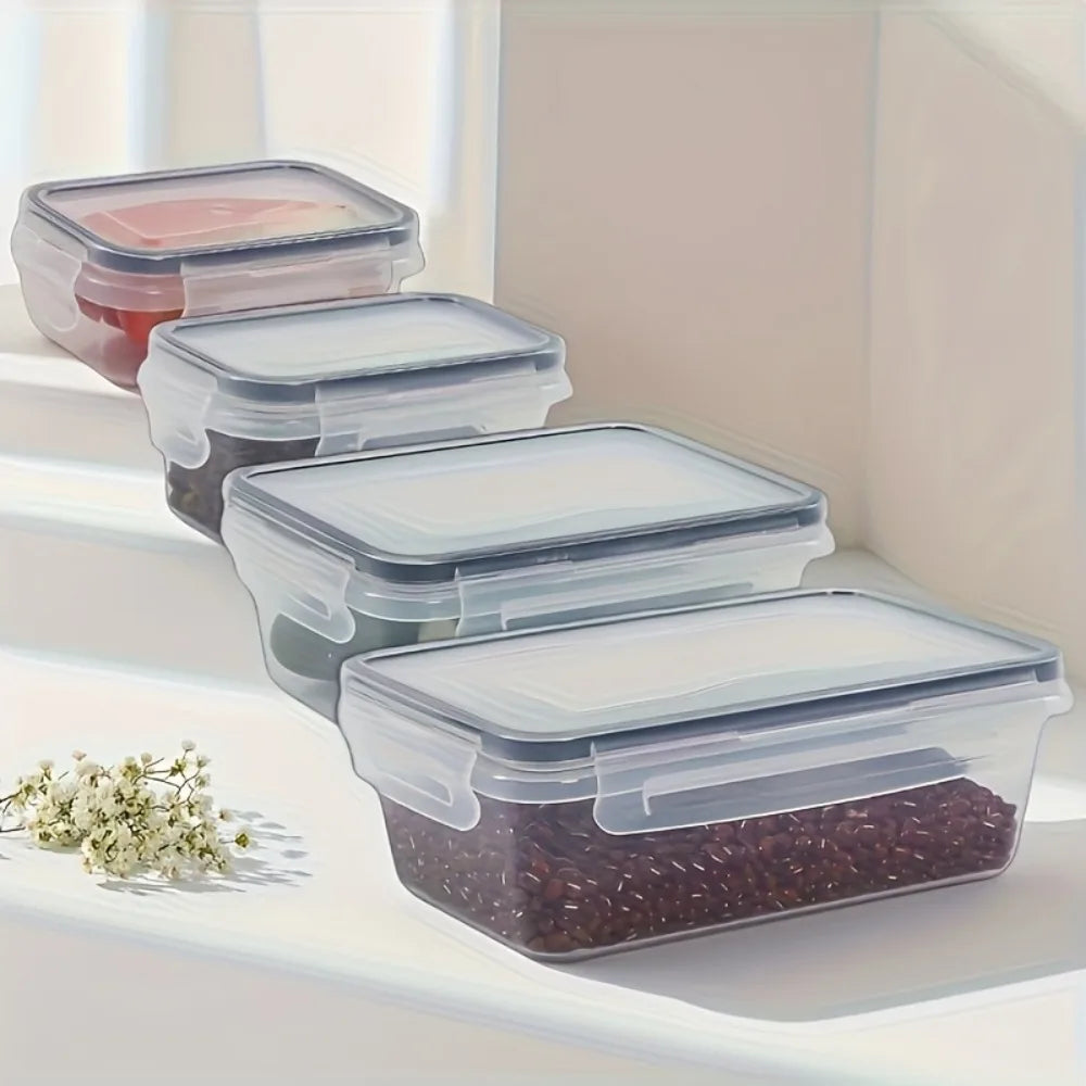 LYR 8-Piece Airtight Food Storage Container Set — BPA-Free, Microwave & Freezer Safe