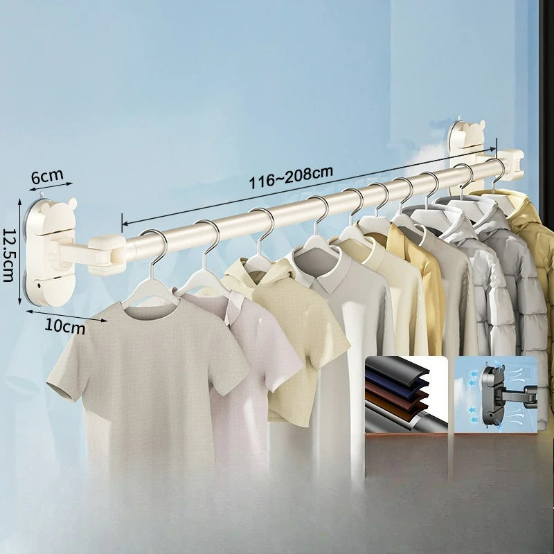 LYR Retractable Suction Drying Rod