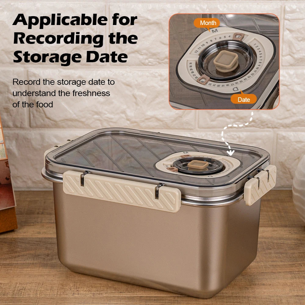 LYR Airtight Stainless Steel Food Storage Container — 2200ml Leak-Proof Bento Box