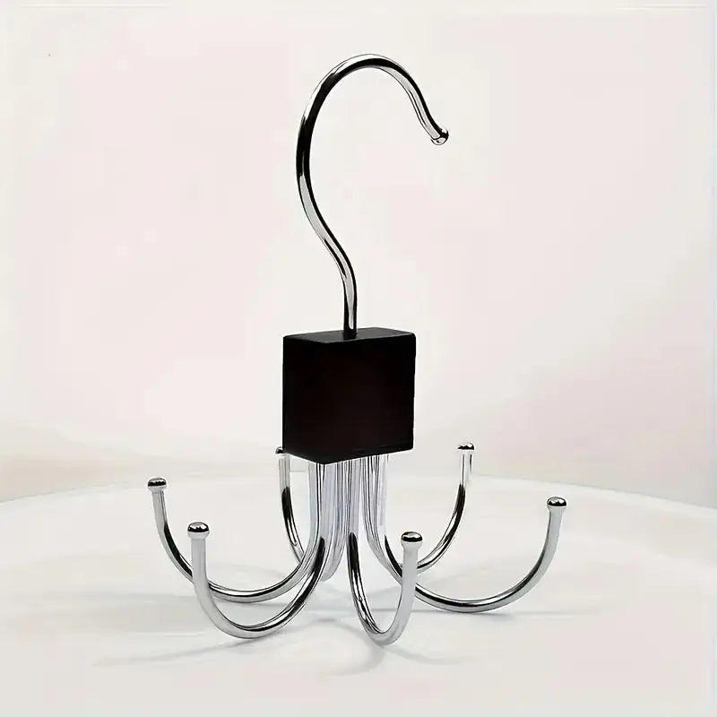LYR Rotating Wood Multipurpose Hanger with Stainless Steel Hooks