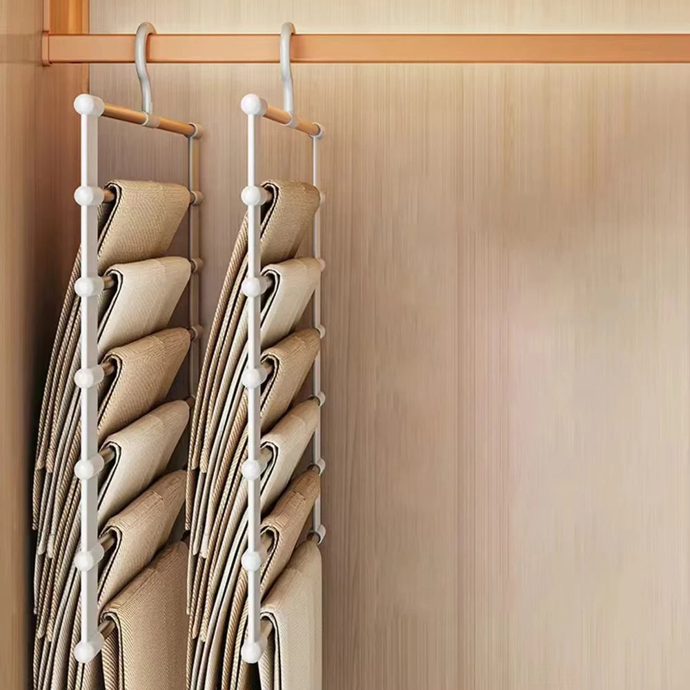 LYR Multi-Layer Pants Hanger | Space-Saving Closet Organizer