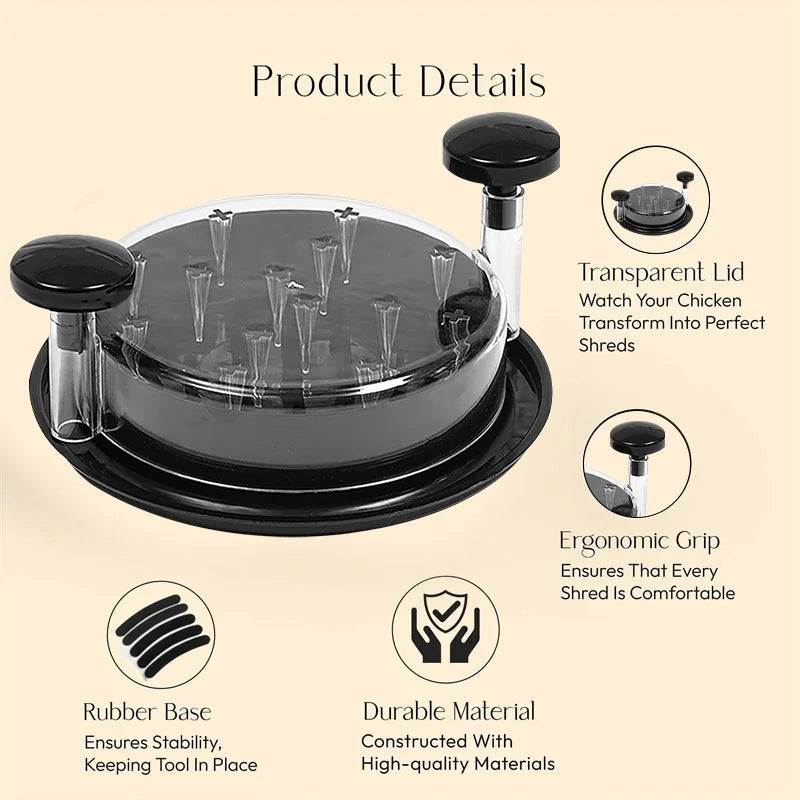 LYR Twist Meat Shredder Bowl with Lid