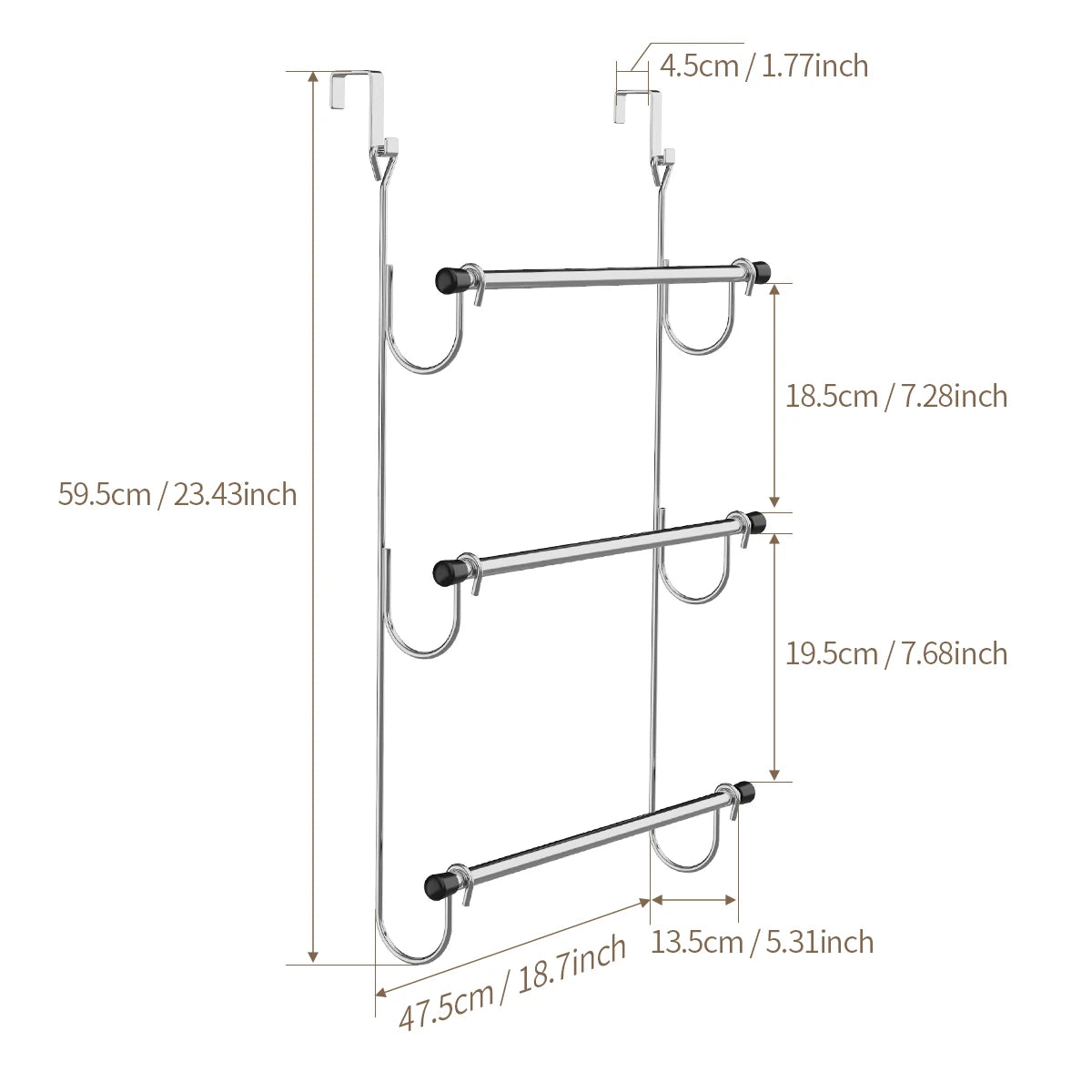 LYR Over-Door Towel Rack
