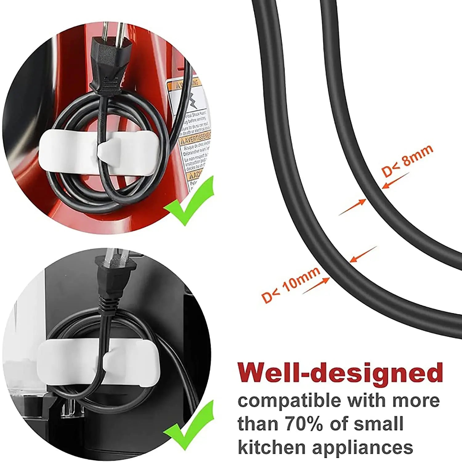LYR Appliance Cord Winder Clips