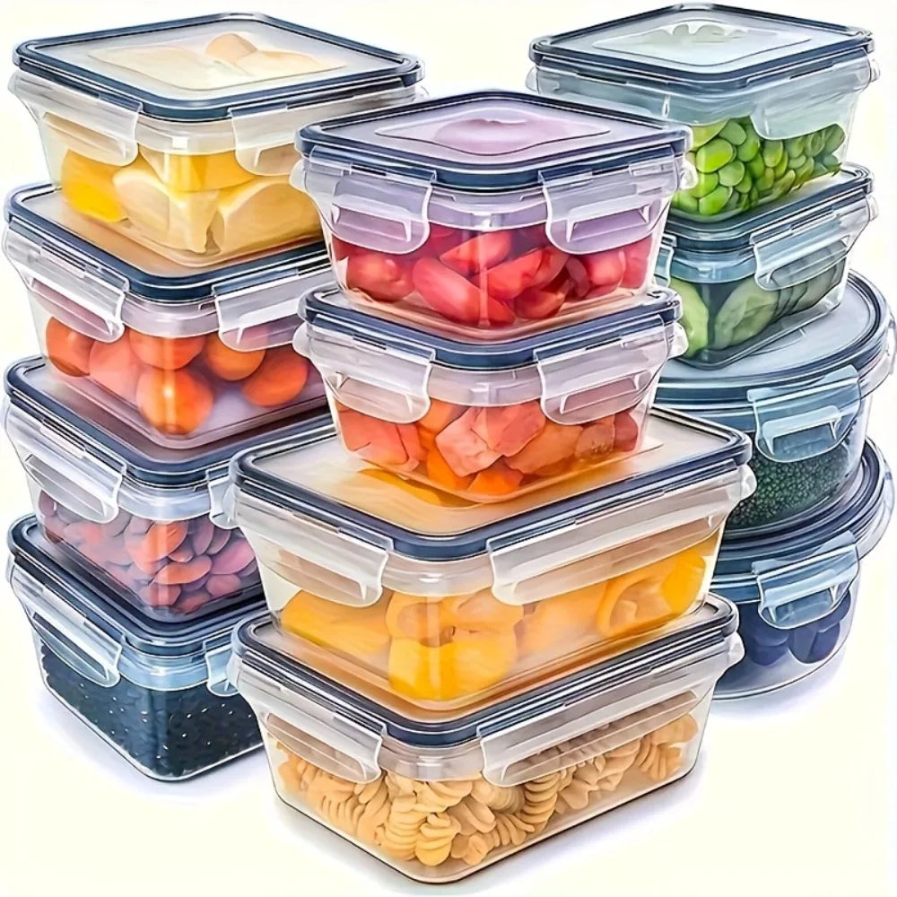 LYR 8-Piece Airtight Food Storage Container Set — BPA-Free, Microwave & Freezer Safe