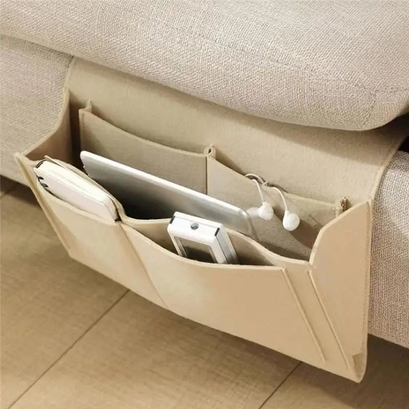 LYR Felt Bedside Caddy — Multi-Pocket Hanging Storage Organizer