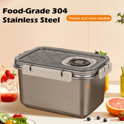 LYR Airtight Stainless Steel Food Storage Container — 2200ml Leak-Proof Bento Box