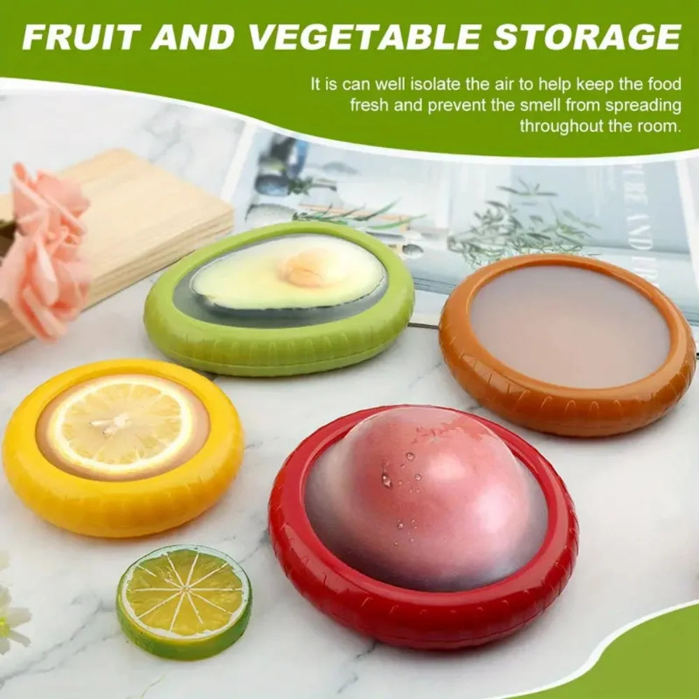 LYR Silicone Food Huggers — Fresh-Keeping Covers for Fruit & Vegetables