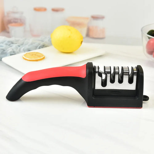 LYR 4-Stage Handheld Knife Sharpener — Multi-Function with Non-Slip Base