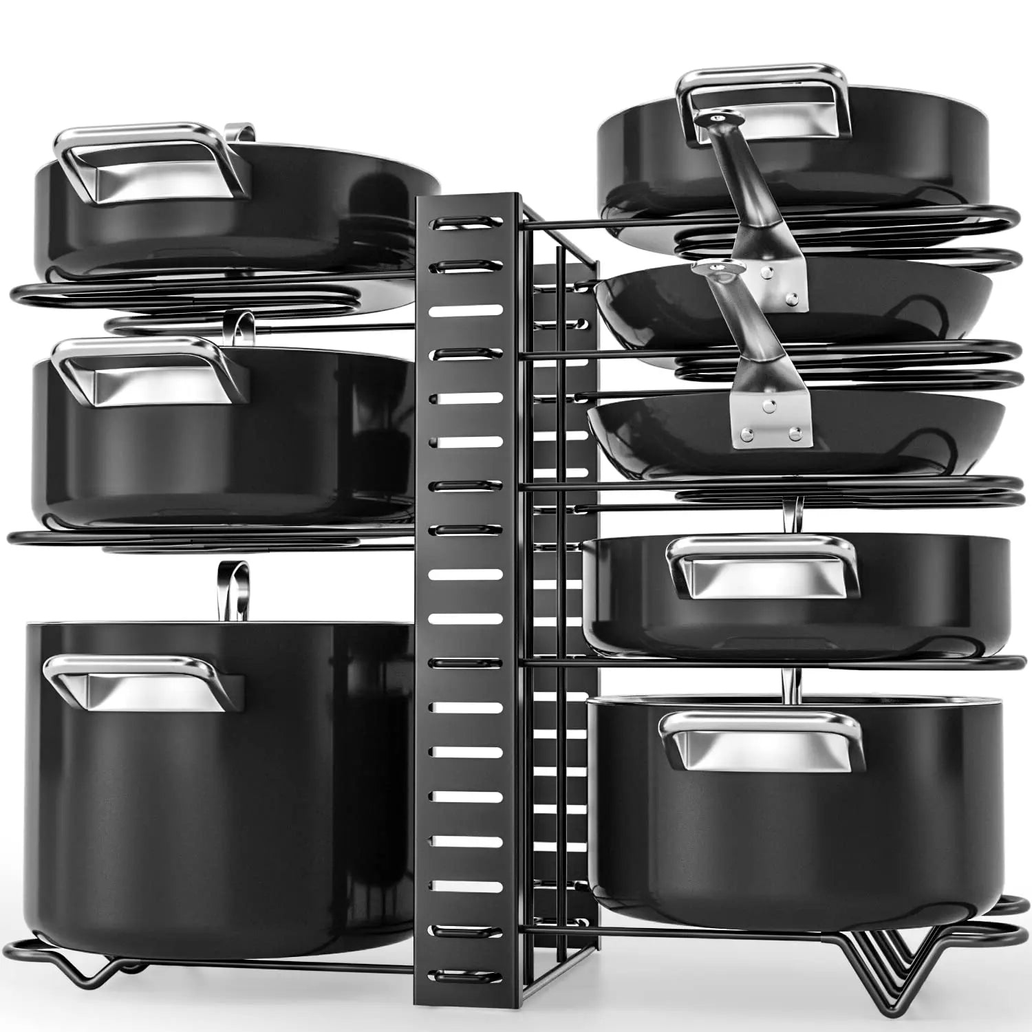 LYR 8-Tier Pot & Pan Rack Organizer