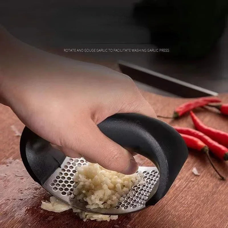 LYR Stainless Steel Rocker Garlic Press